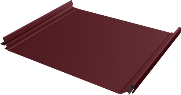 Кликфальц Про Grand Line 0,45 Drap ТХ с пленкой на замках RAL 3005 красное вино