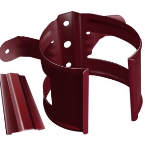 Кронштейн трубы на дерево Grand Line ПУ 90мм RAL 3005 красное вино