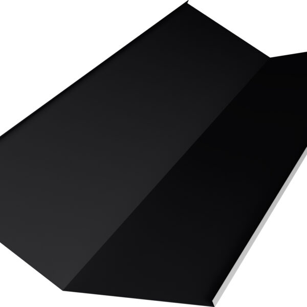 Планка ендовы нижней 300х300 Grand Line 0,45 ПЭ с пленкой RAL 9005 черный (3м)