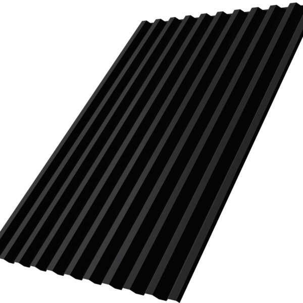 Профнастил С21R Grand Line 0,45 Drap с пленкой TX RAL 9005 черный