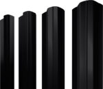 Штакетник М-образный B фигурный Grand Line 0,45 ПЭ RAL 9005 черный