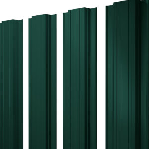 Штакетник Прямоугольный с прямым резом Grand Line 0,45 Drap ТХ RAL 6005 зеленый мох