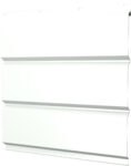 Софит металлический Классик в01 Grand Line без перфорации 0,45 Drap ТХ с пленкой RAL 9003 сигнальный белый