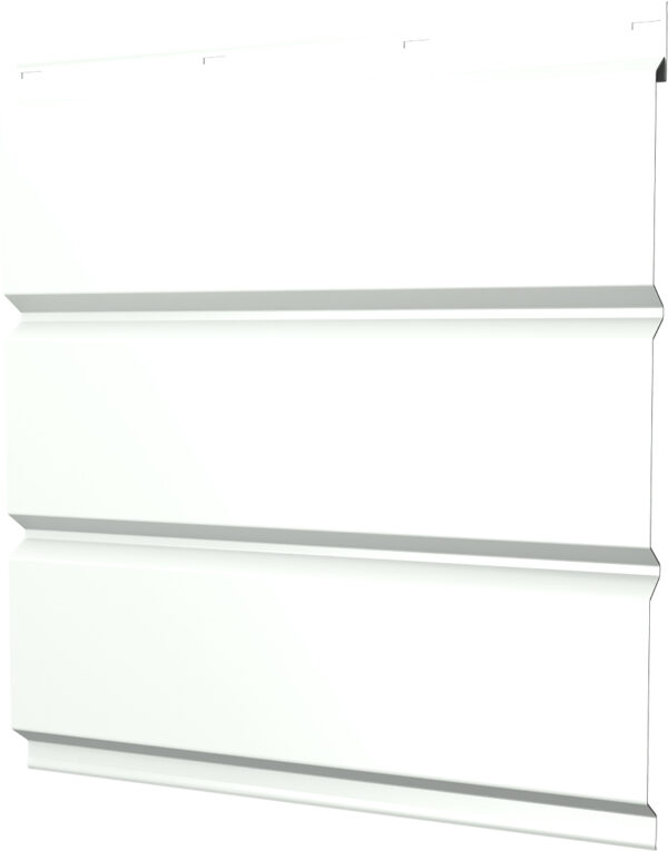 Софит металлический Классик в01 Grand Line без перфорации 0,45 Drap ТХ с пленкой RAL 9003 сигнальный белый