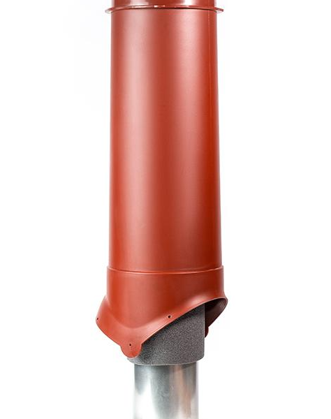 Выход вентиляции Krovent Pipe-VT 125/700 ИЗ красно-коричневый